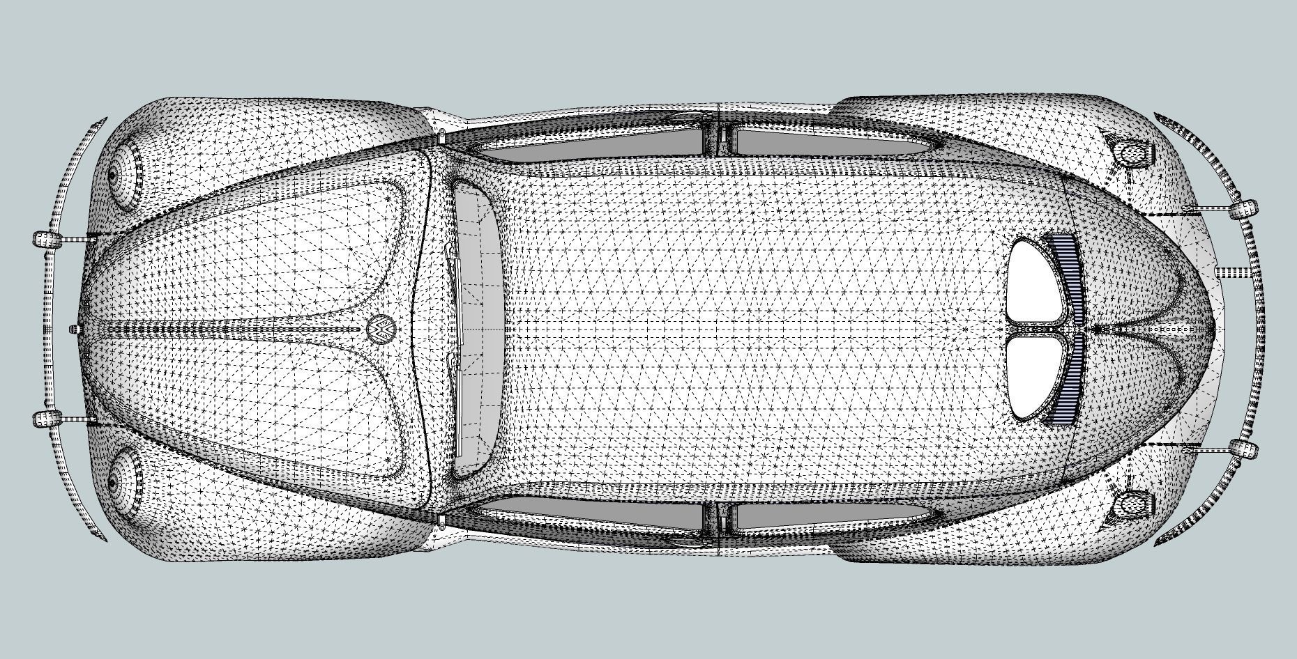 Volkswagen beetle 40s - 50s 3D model_19