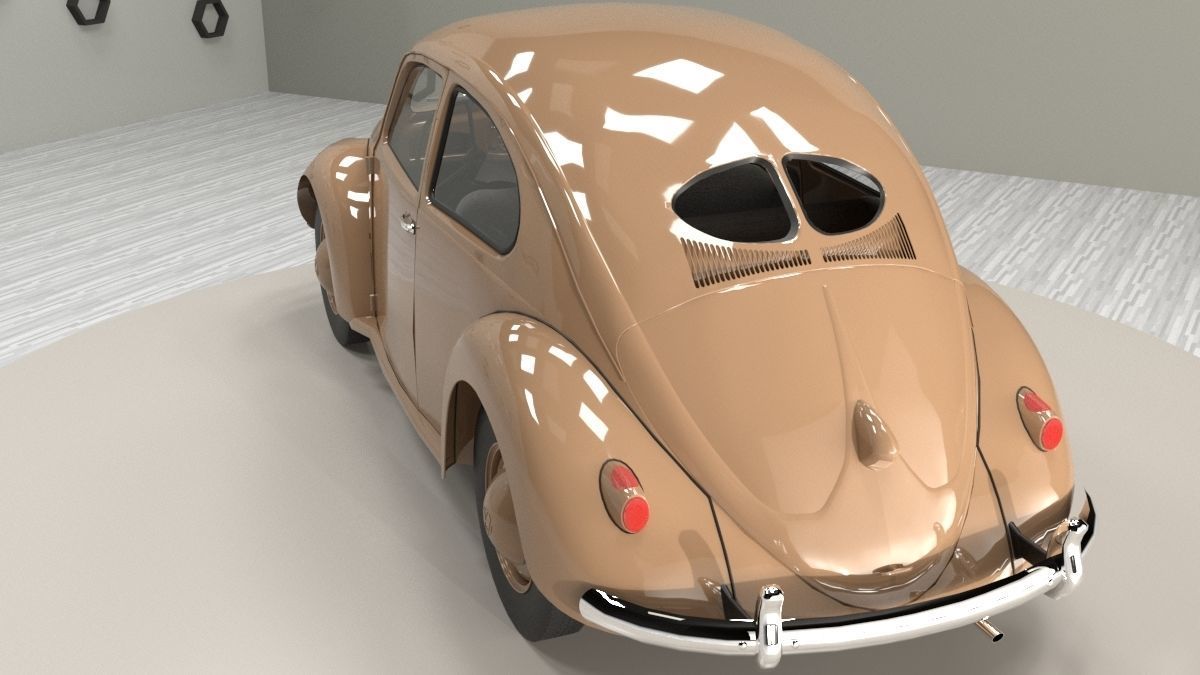 Volkswagen beetle 40s - 50s 3D model_1