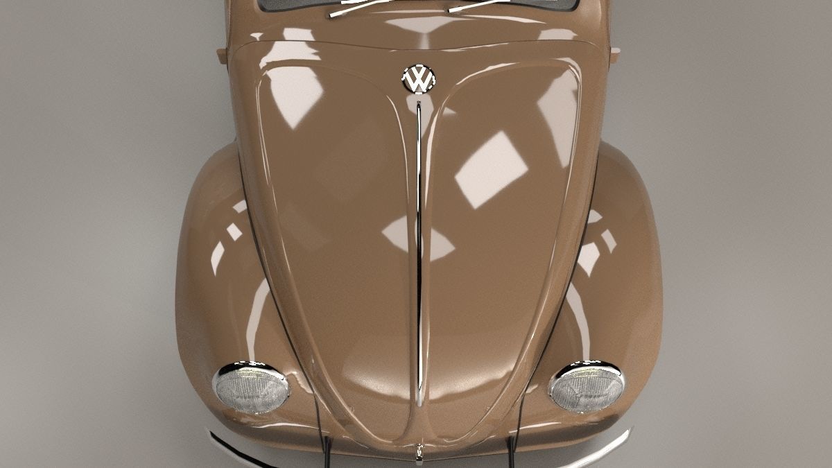 Volkswagen beetle 40s - 50s 3D model_7