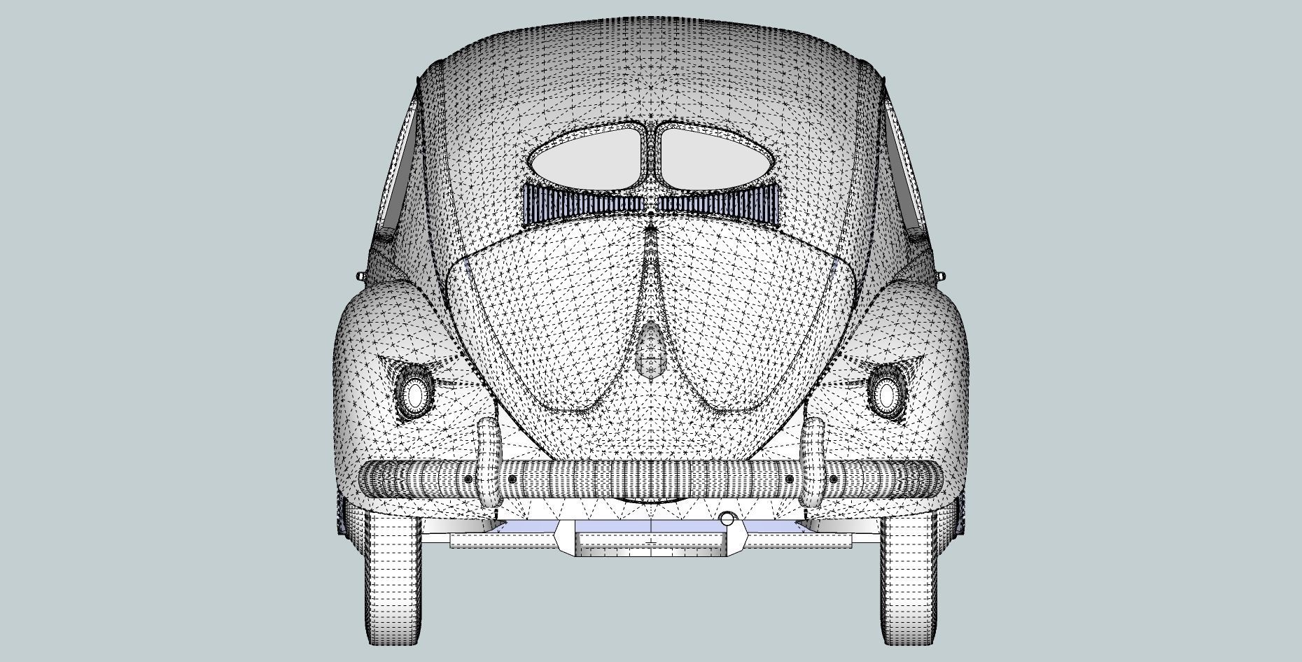 Volkswagen beetle 40s - 50s 3D model_16