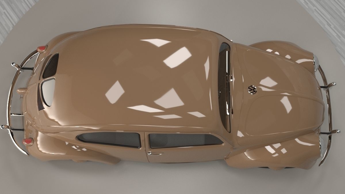 Volkswagen beetle 40s - 50s 3D model_5