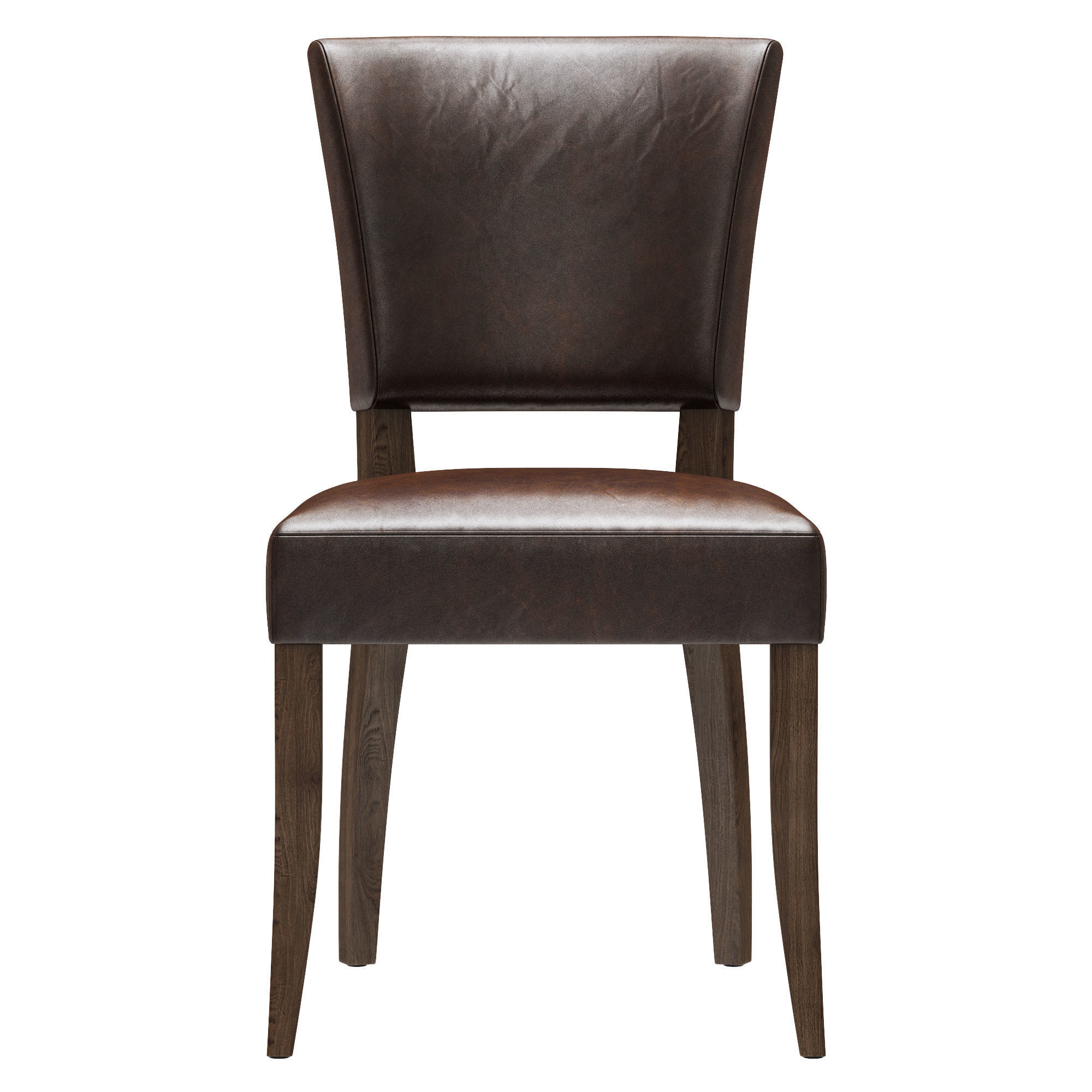 Restoration Hardware Adele Leather Side Chair 3D model_6