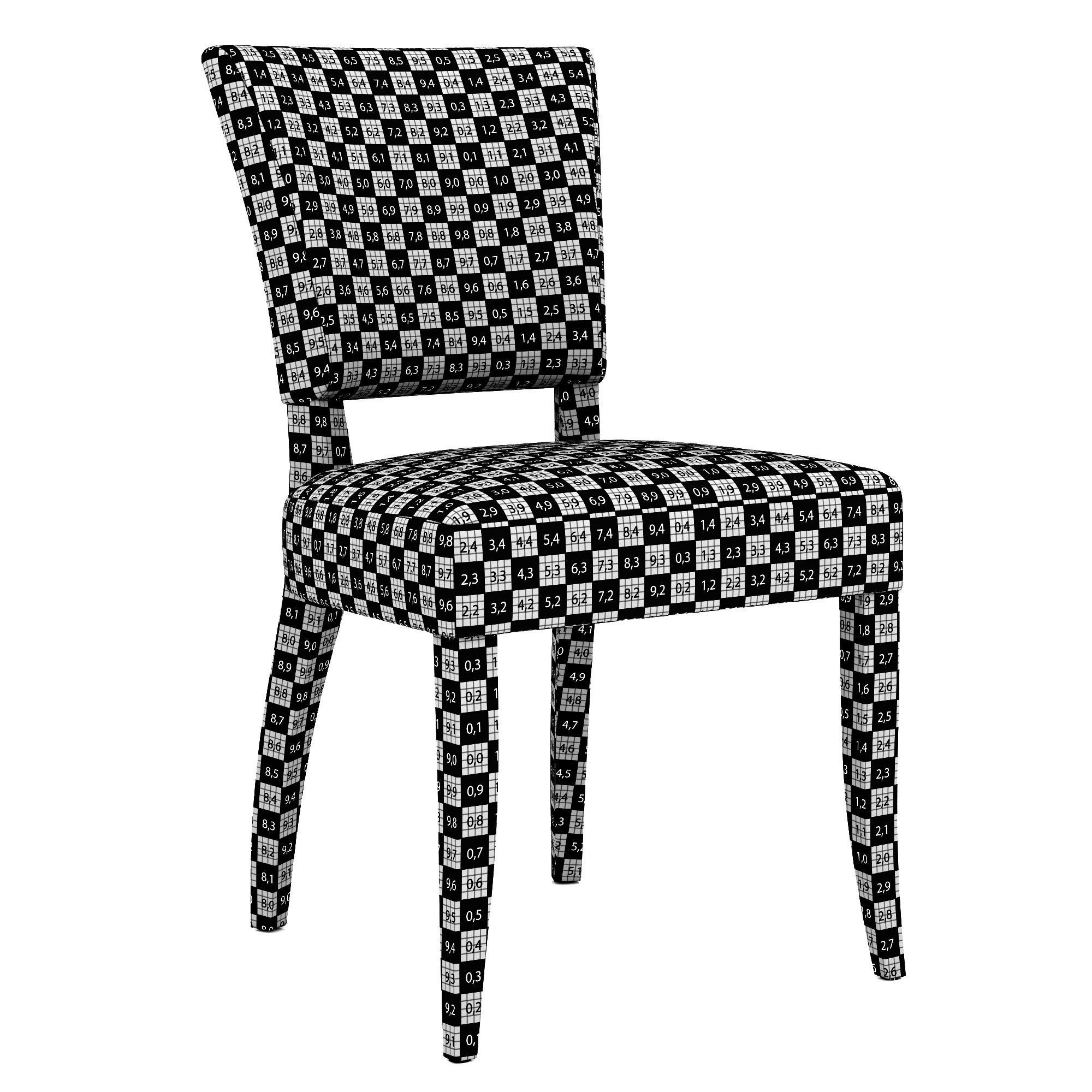 Restoration Hardware Adele Leather Side Chair 3D model_7