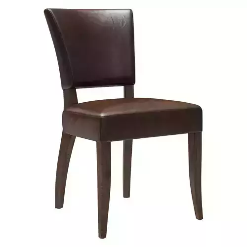 Restoration Hardware Adele Leather Side Chair 3D model