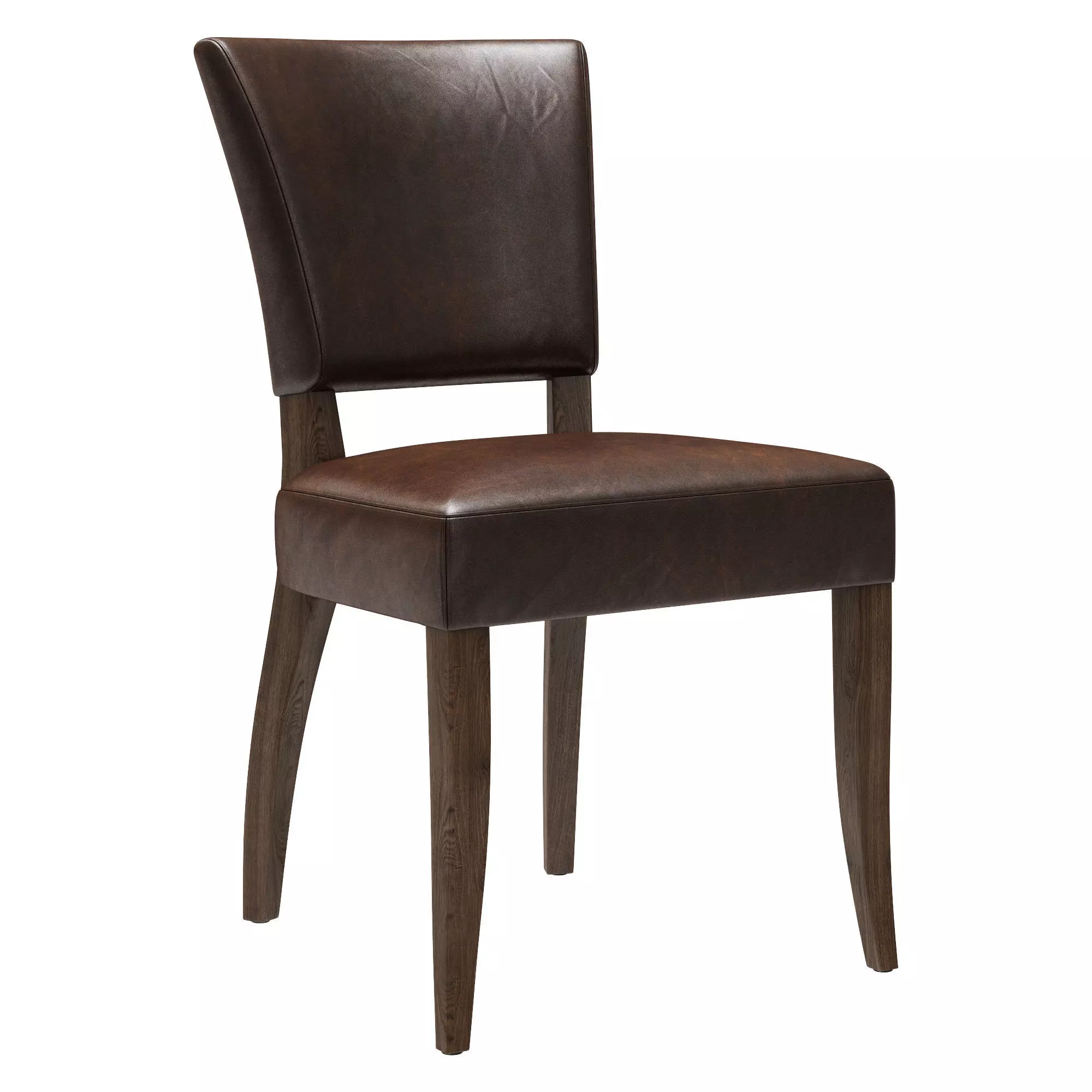 Restoration Hardware Adele Leather Side Chair 3D model_0