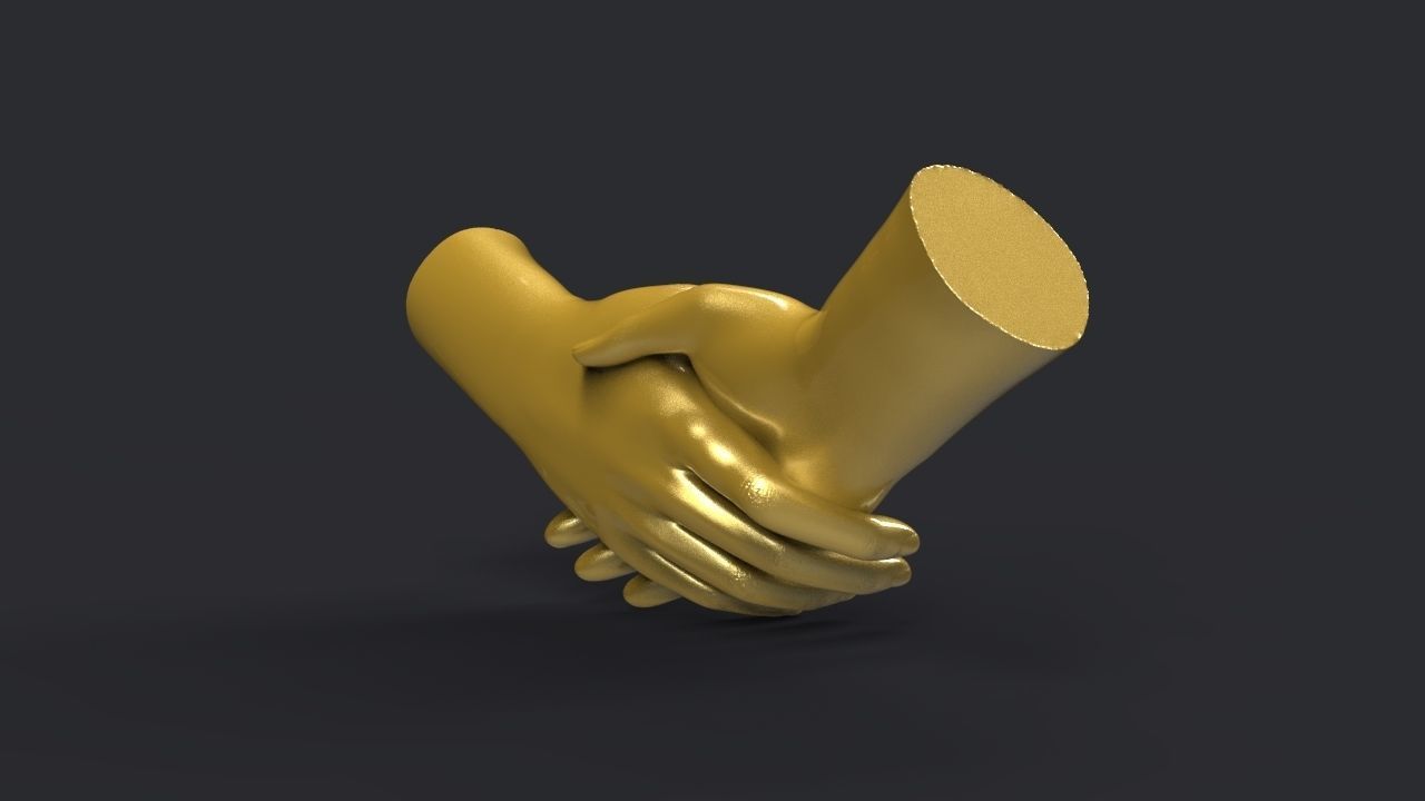 Shake hands 3D print model_6