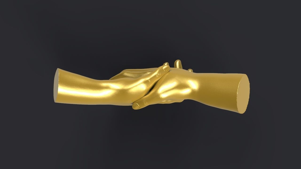 Shake hands 3D print model_5