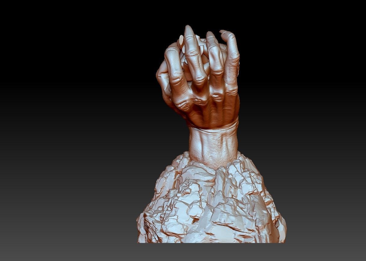 Heart in its claws 3D print model_25