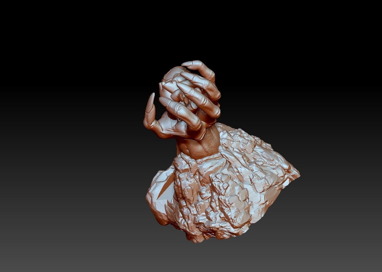 Heart in its claws 3D print model_27