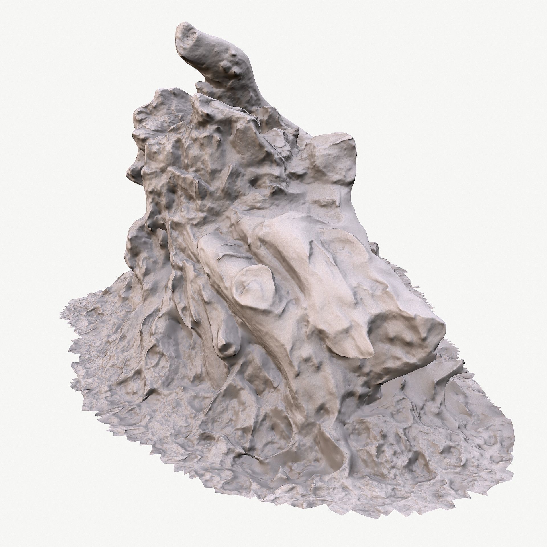 3d scan BPR tree stump 10 Low-poly 3D model_18