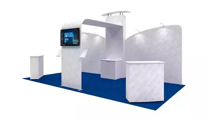 Exhibition booth 10x20ft 3DM012