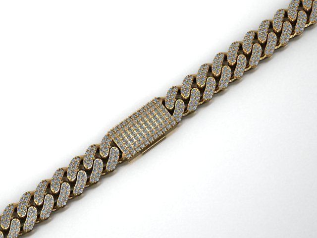 7MM MIAMI CUBAN LINK CHAIN FOR  NECKLACE OR BRACELET 3D print model_2