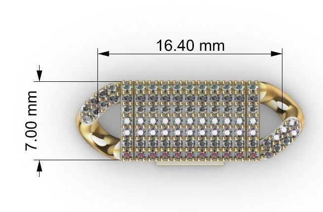 7MM MIAMI CUBAN LINK CHAIN FOR  NECKLACE OR BRACELET 3D print model_4