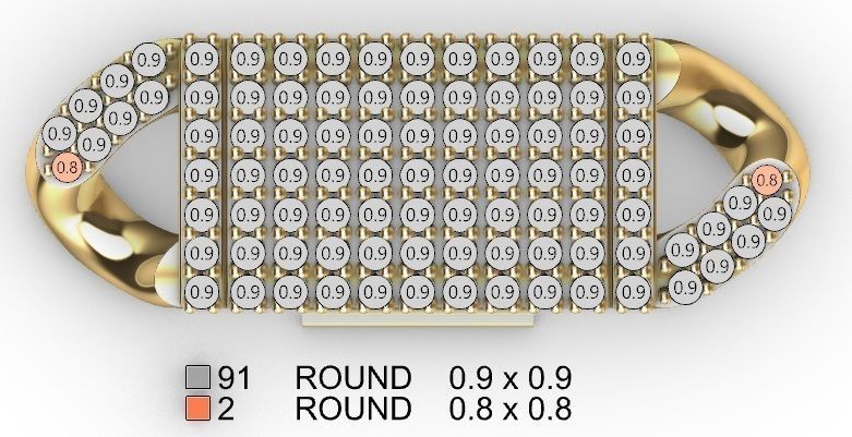 7MM MIAMI CUBAN LINK CHAIN FOR  NECKLACE OR BRACELET 3D print model_9