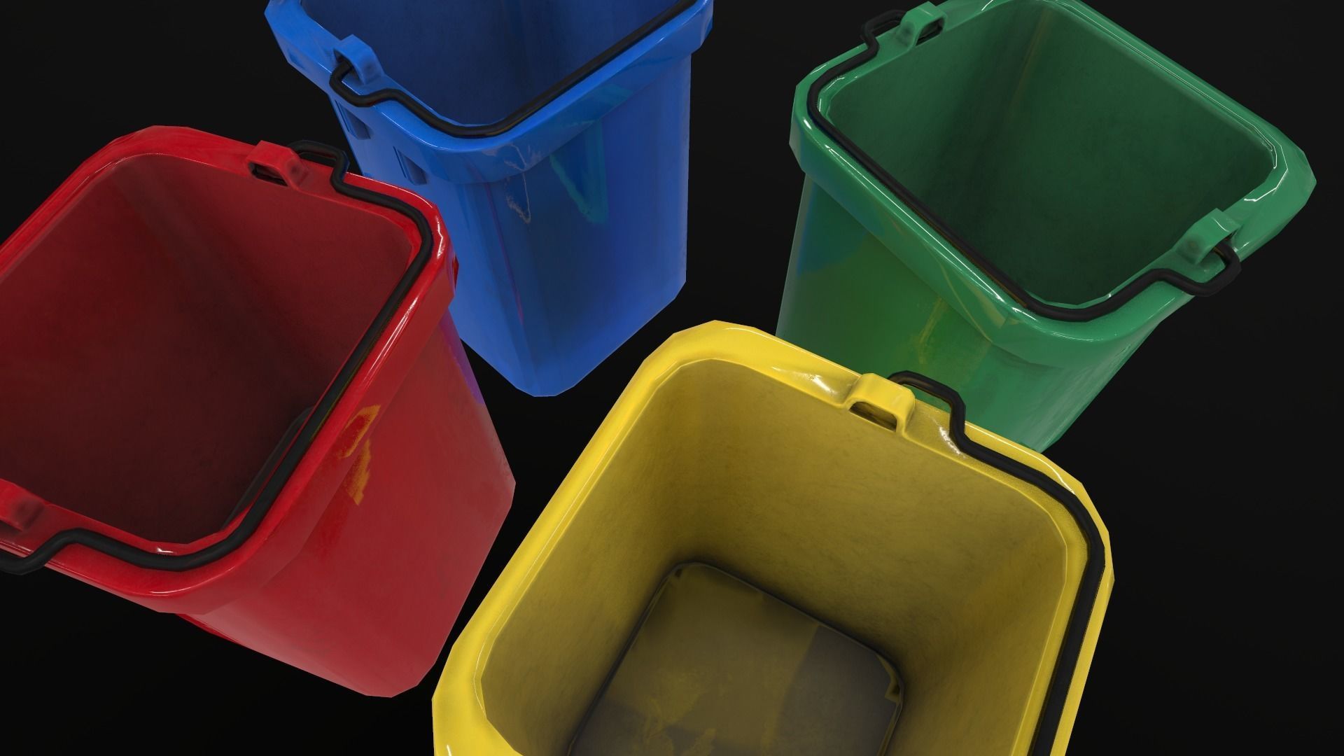 GAME READY Janitor pack Low-poly 3D model_6