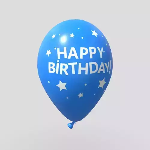 Balloon 3 with happy birthday written