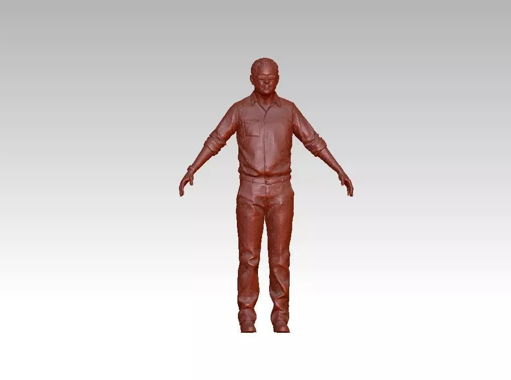 Realistic man 3D print model