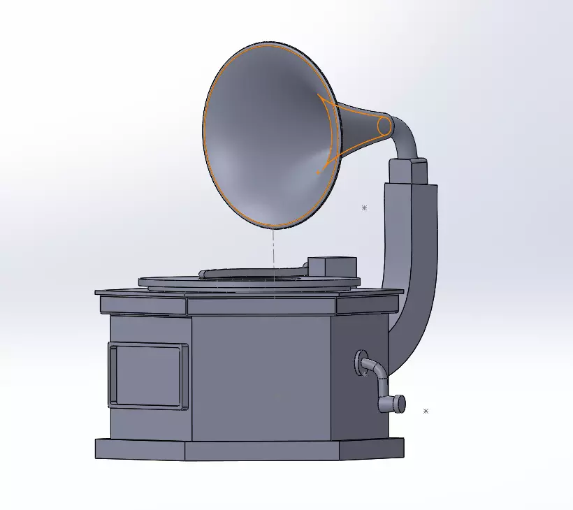GRAMOPHONE 3D Free 3D model_0