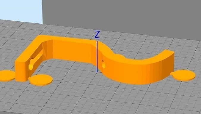 Curain Pole Holder Free 3D print model
