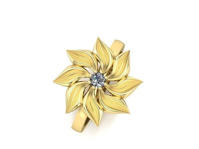 Woman ring 13 3D print model