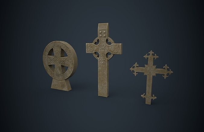 Cross Pack Low-poly 3D model