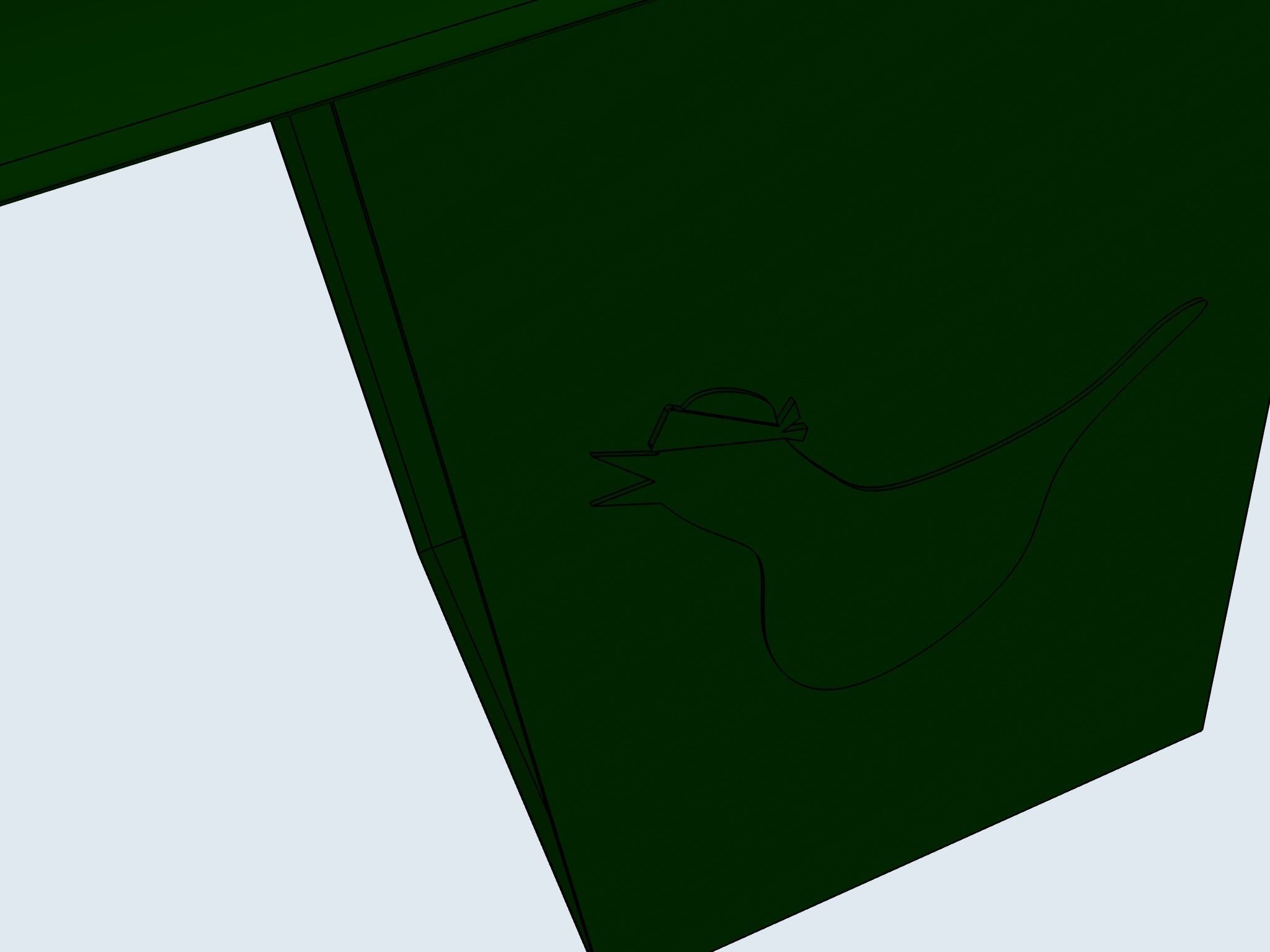 Sparrow house Birdbox 3D print model_3