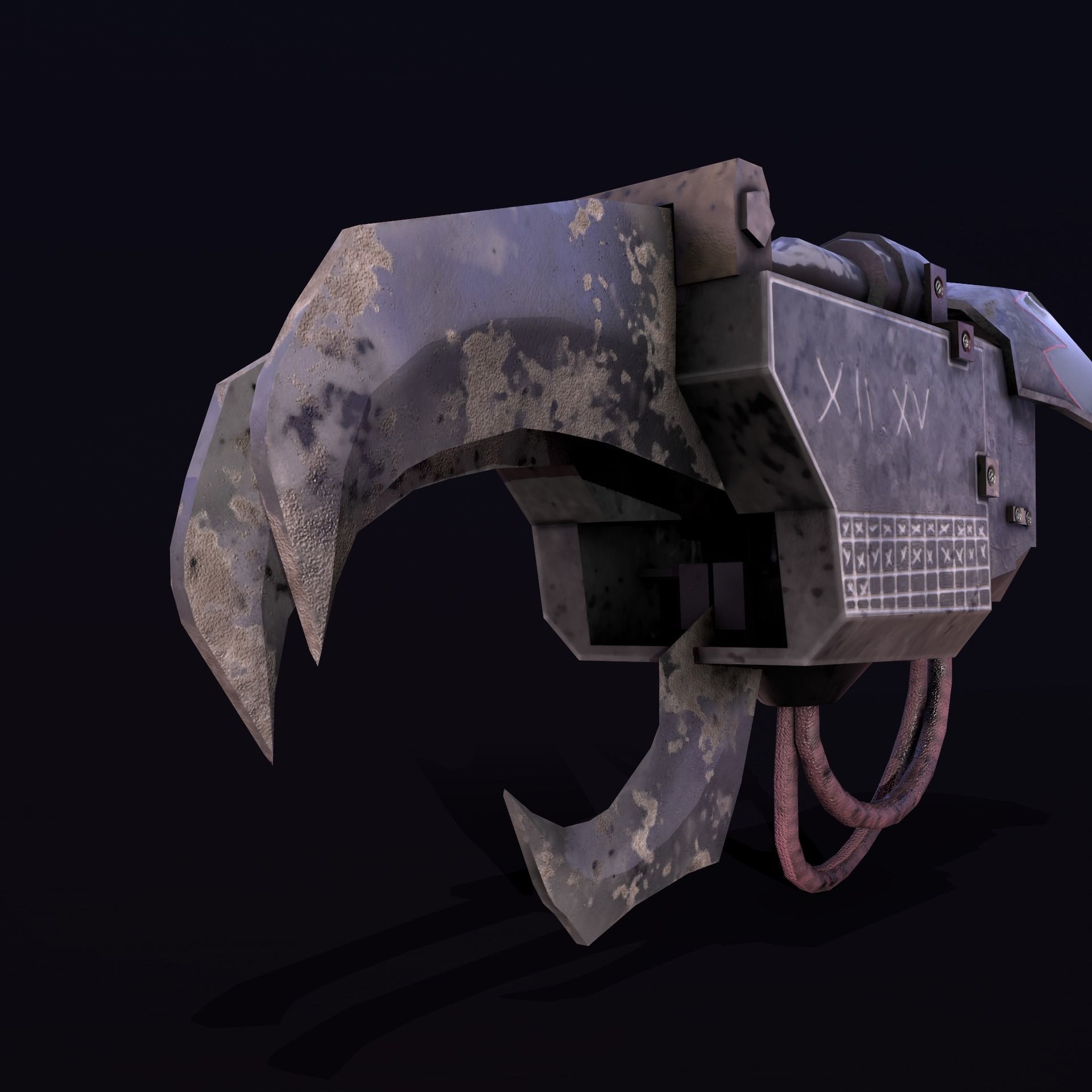 Meka Clawz Low-poly 3D model_7