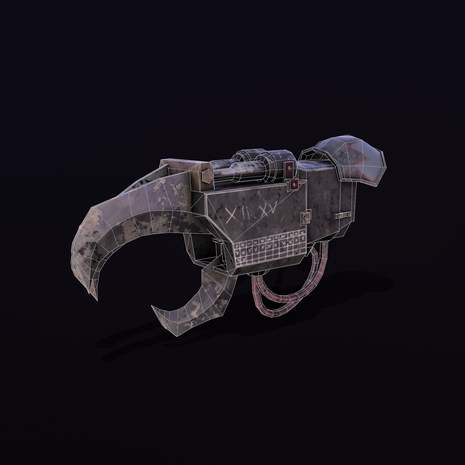 Meka Clawz Low-poly 3D model_9