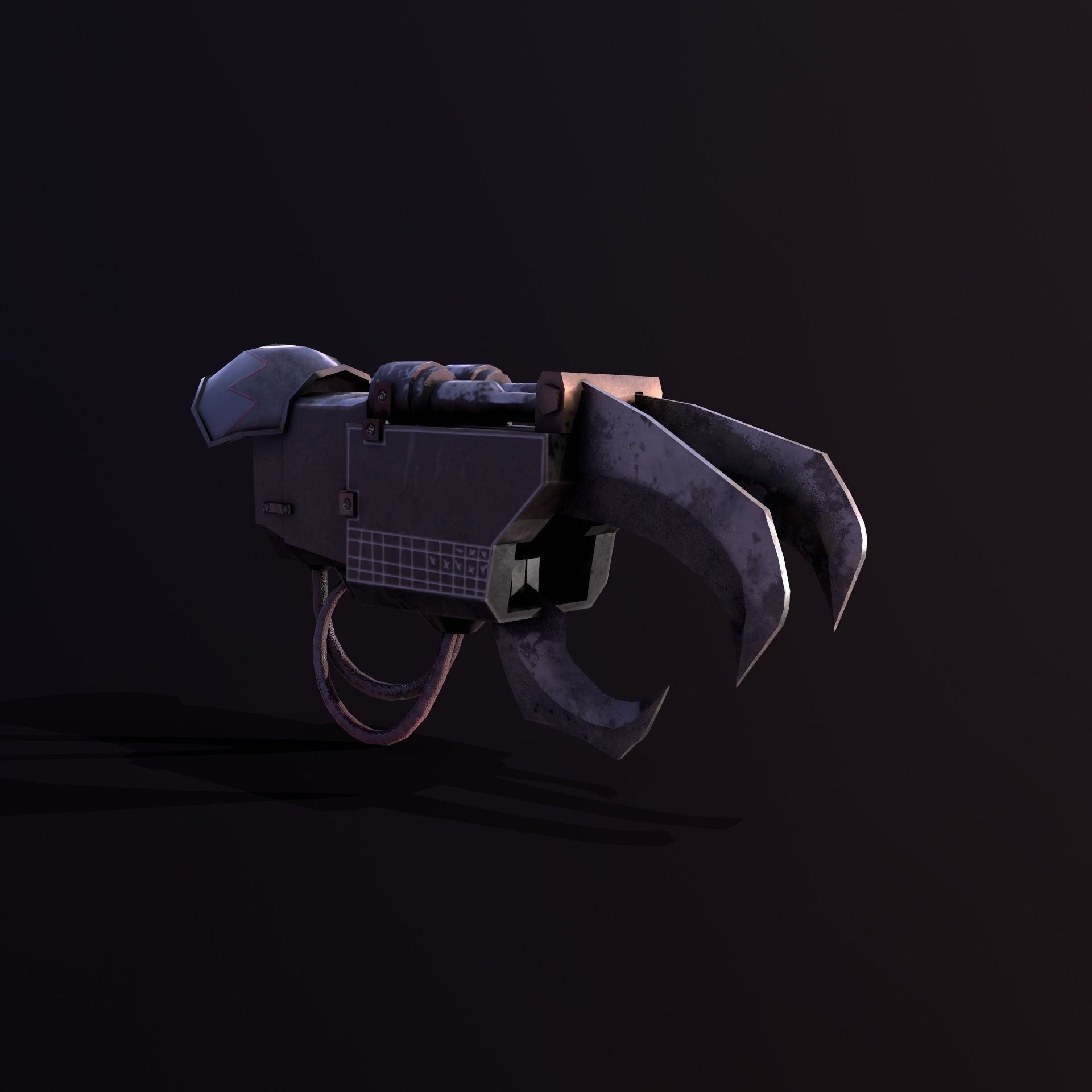 Meka Clawz Low-poly 3D model_4