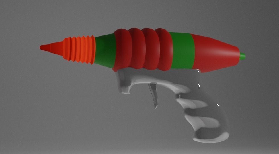 Alien Blaster Low-poly 3D model