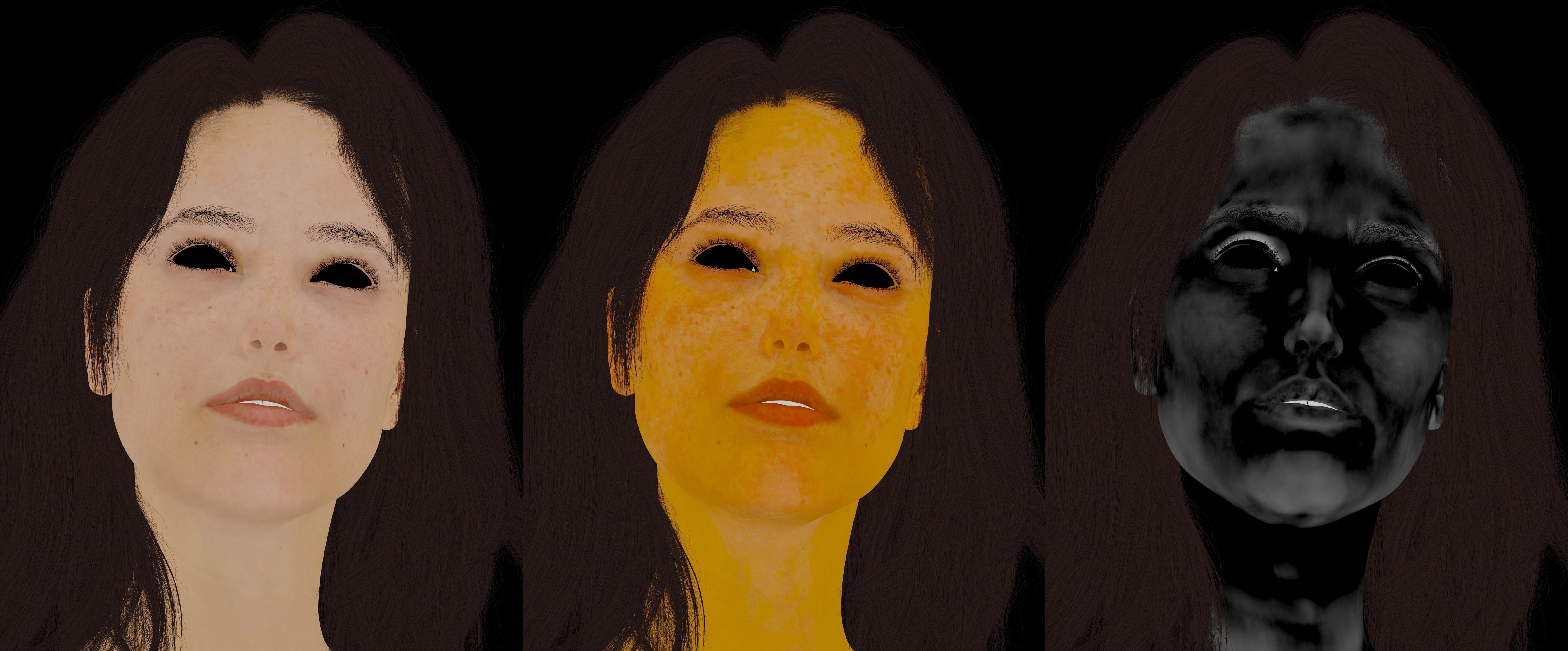 Digital Headshot - Summer Low-poly 3D model_5