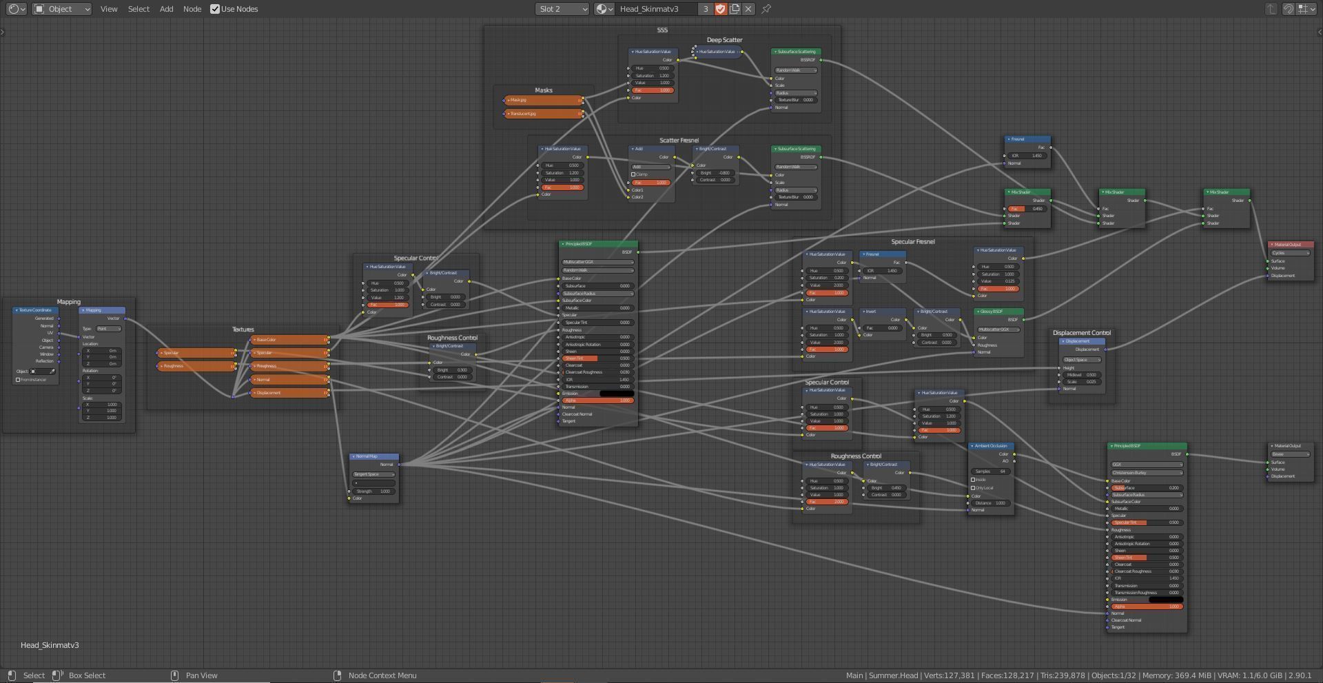 Digital Headshot - Summer Low-poly 3D model_7