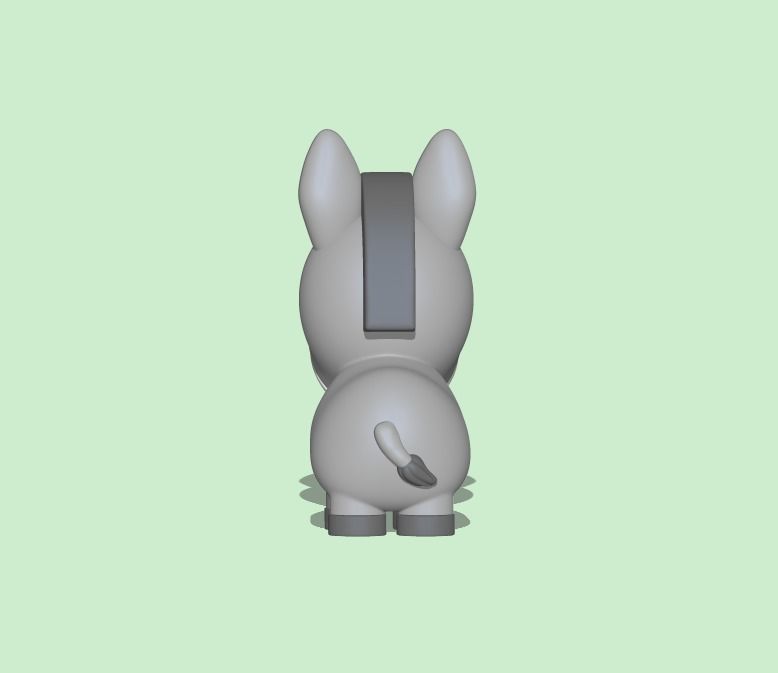  Cute Donkey  3D print model_3