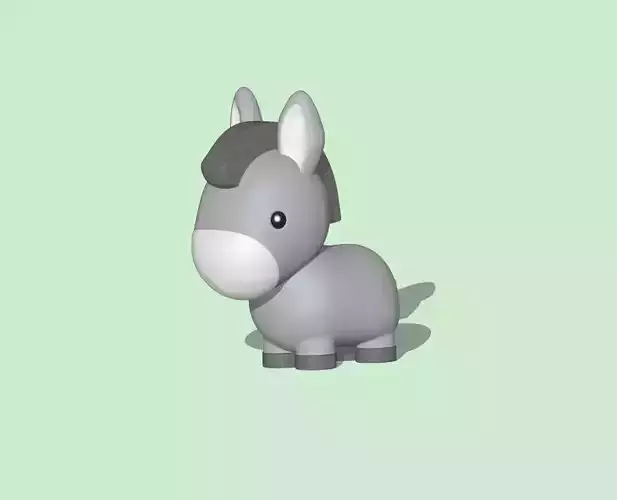  Cute Donkey 