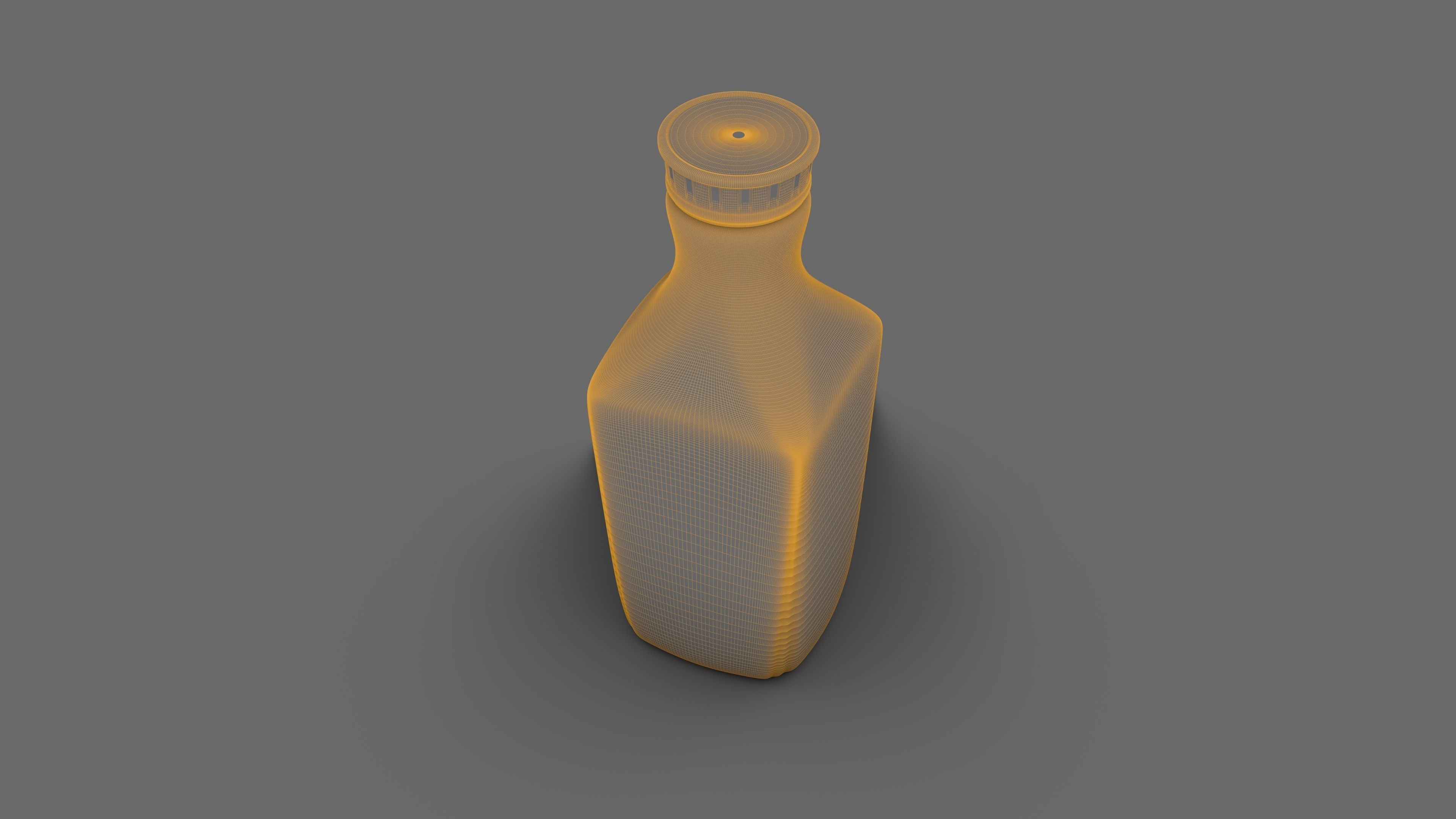 3D Orange Juice Jug Bottle with Professionally Designed Art 3D model_25