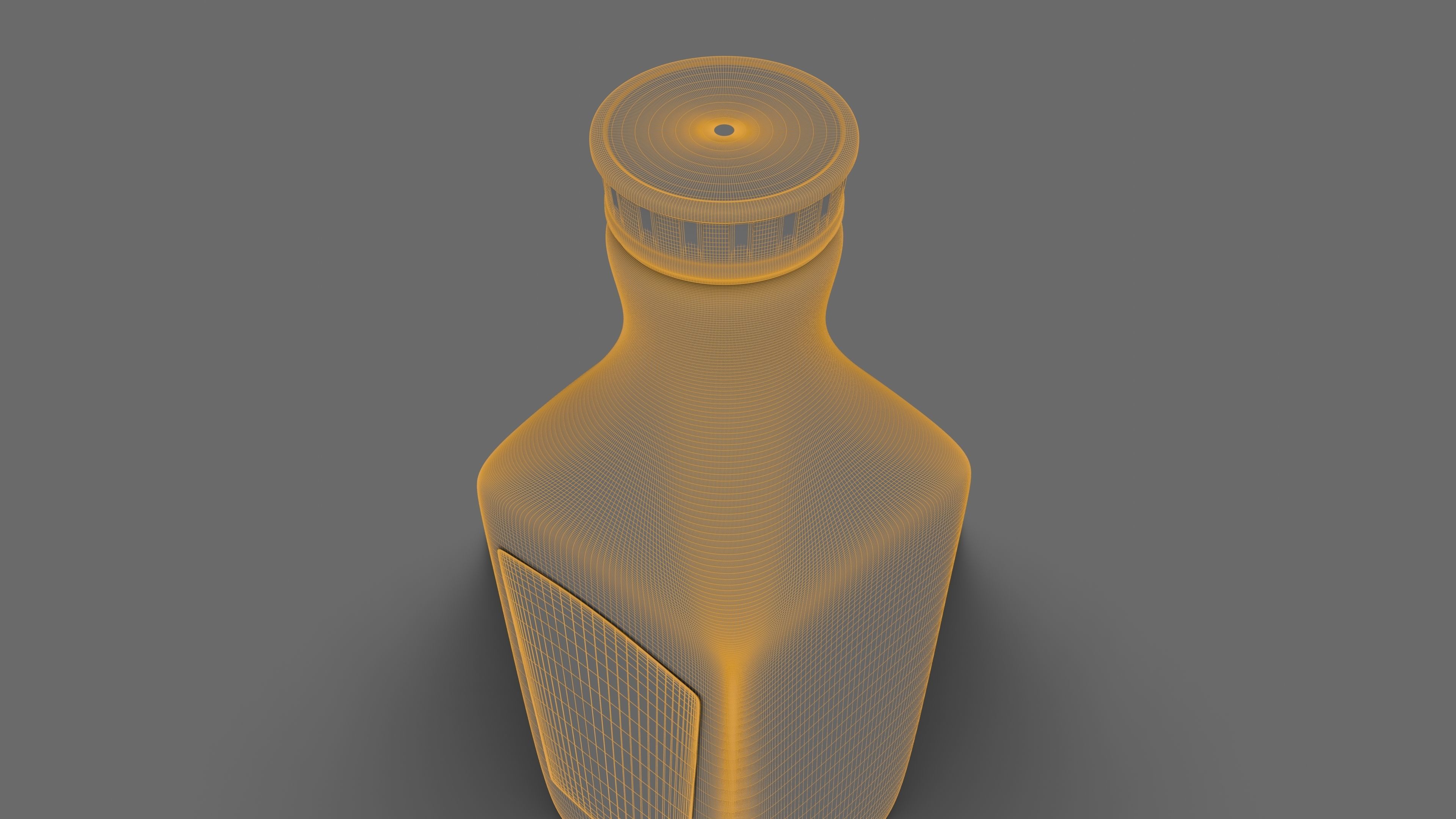 3D Orange Juice Jug Bottle with Professionally Designed Art 3D model_24