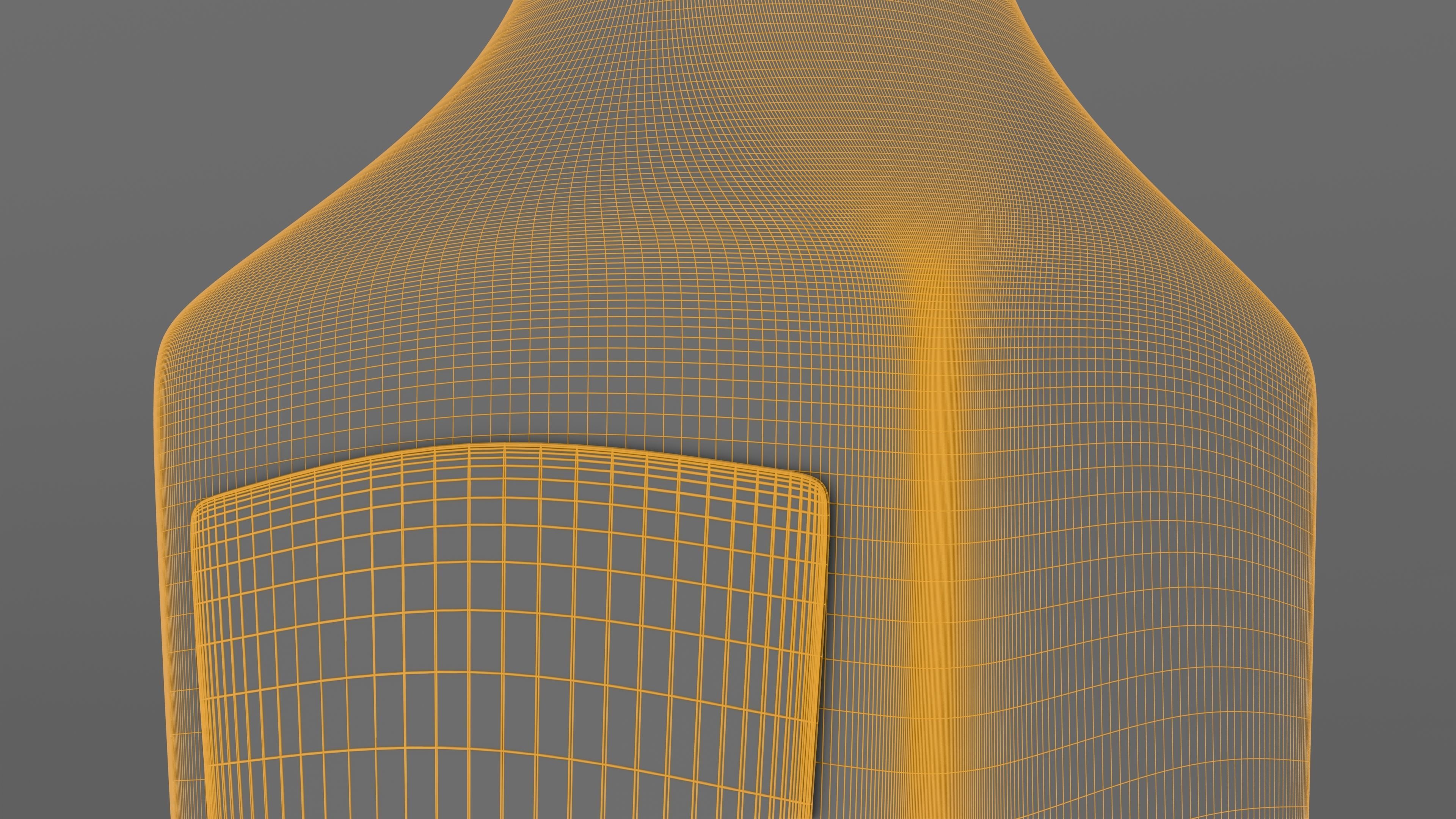 3D Orange Juice Jug Bottle with Professionally Designed Art 3D model_29