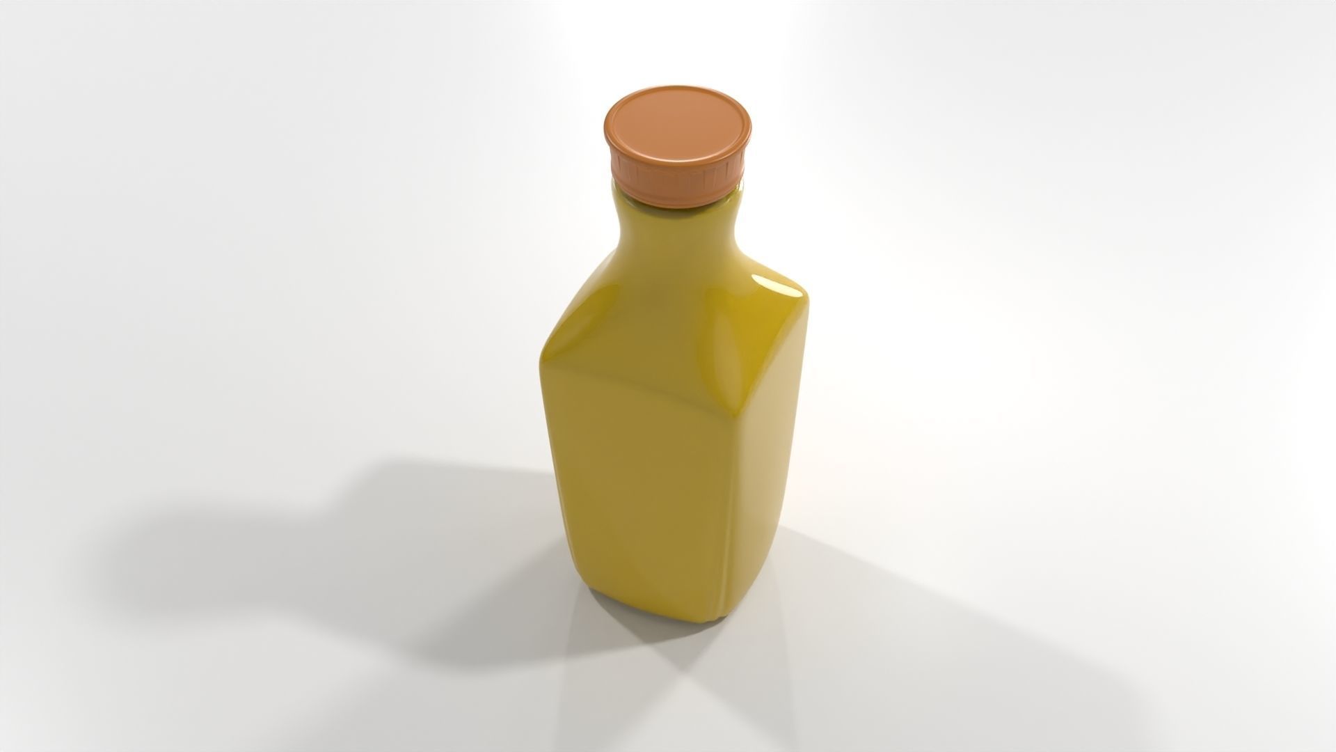 3D Orange Juice Jug Bottle with Professionally Designed Art 3D model_6