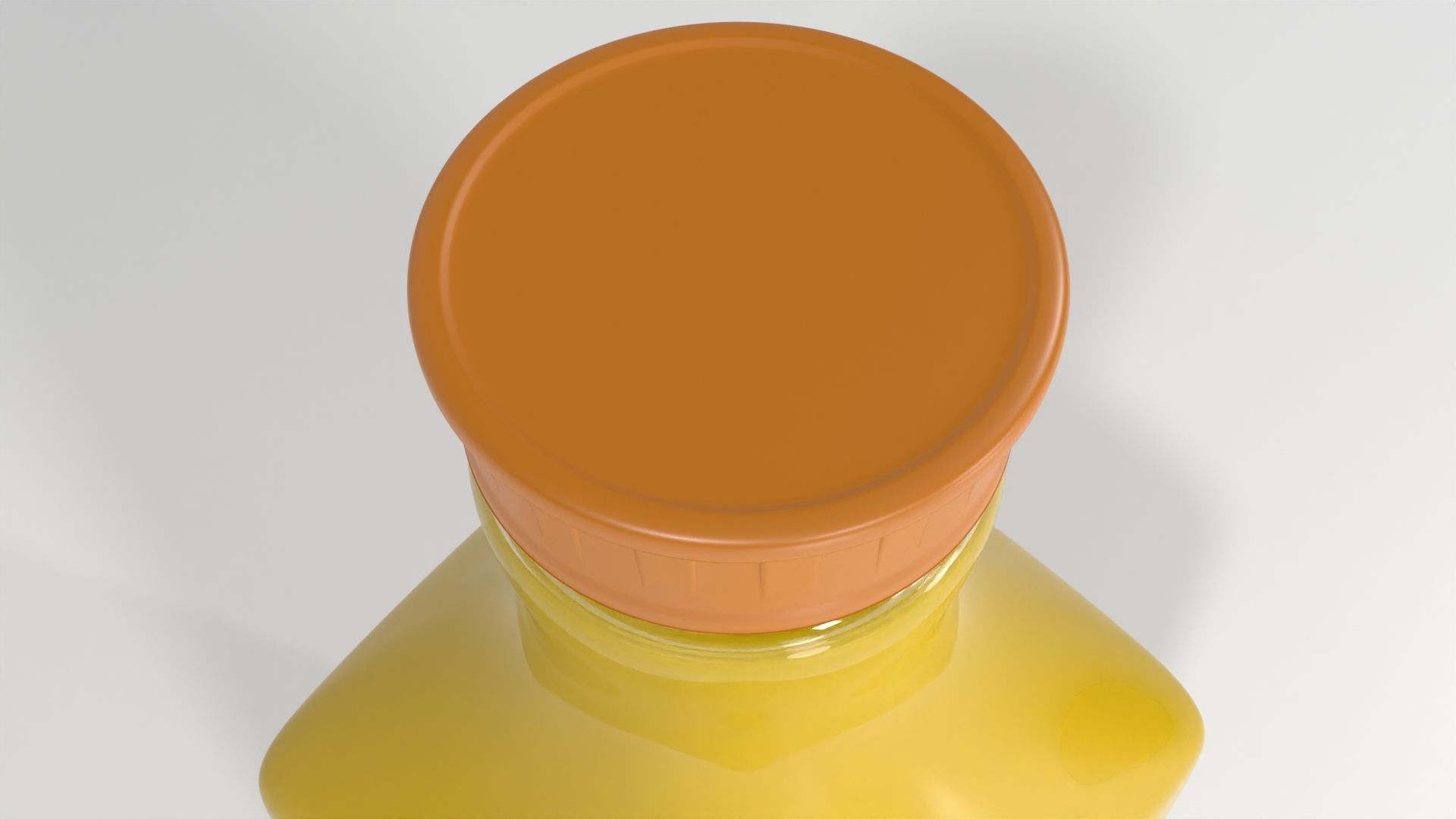 3D Orange Juice Jug Bottle with Professionally Designed Art 3D model_7