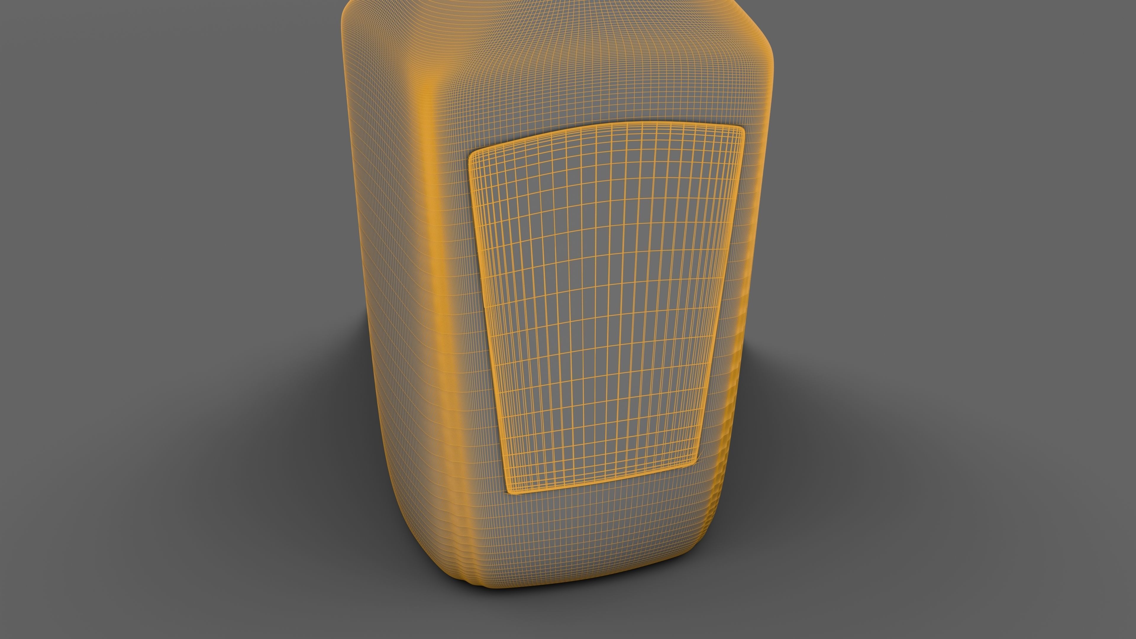 3D Orange Juice Jug Bottle with Professionally Designed Art 3D model_26
