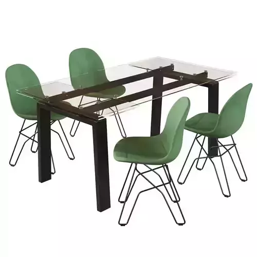 Connubia Academy Chair and Connubia Zeffiro Table