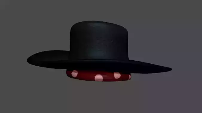 Captain Kidd Hat - Pirate Character Costume Low-poly 3D model
