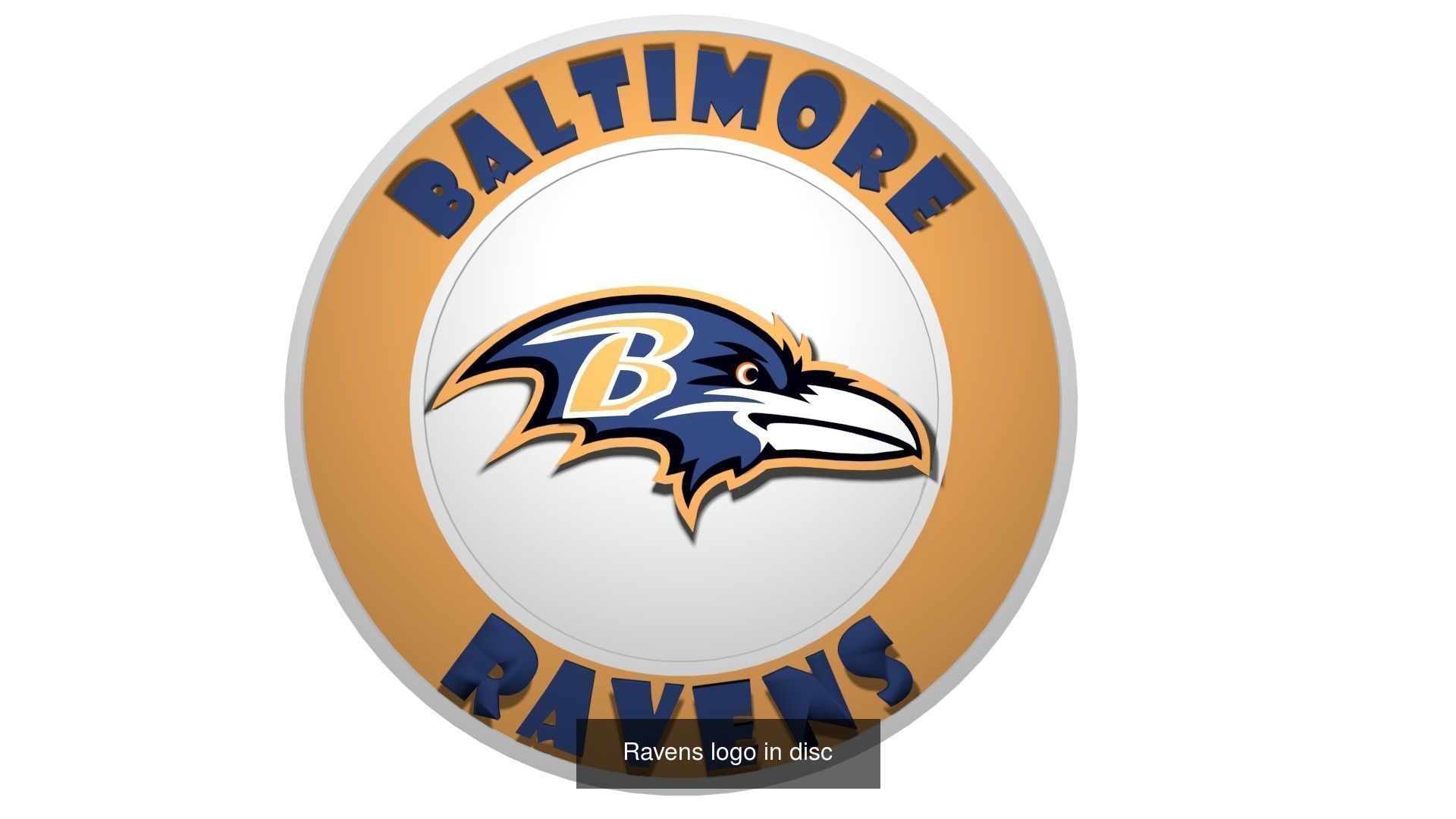 Ravens logos 3D Model Collection_5