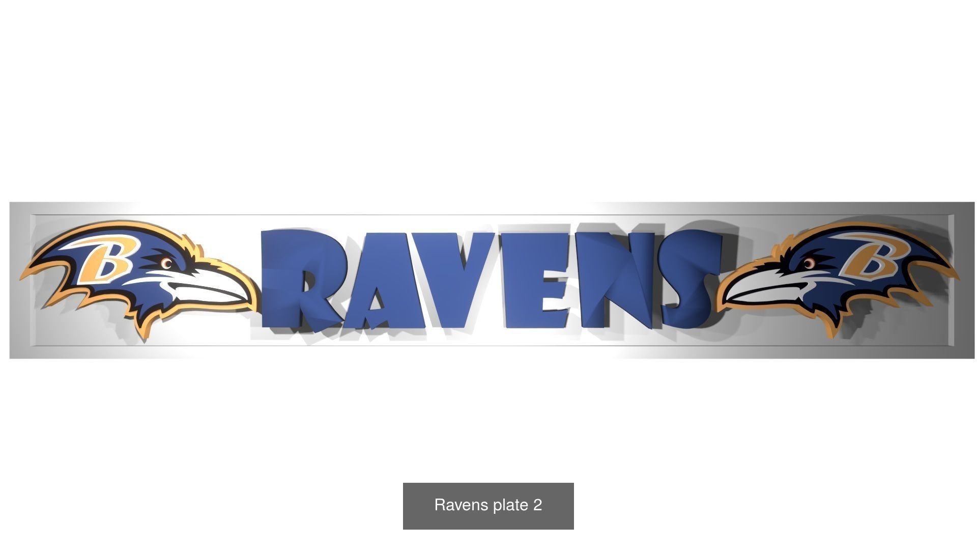 Ravens logos 3D Model Collection_6