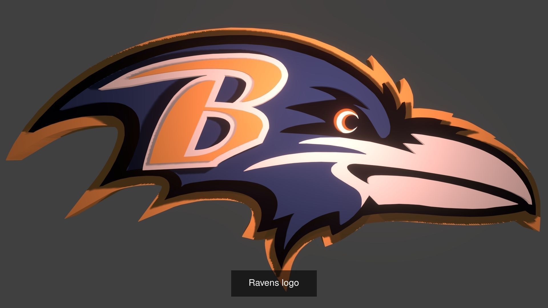 Ravens logos 3D Model Collection_2