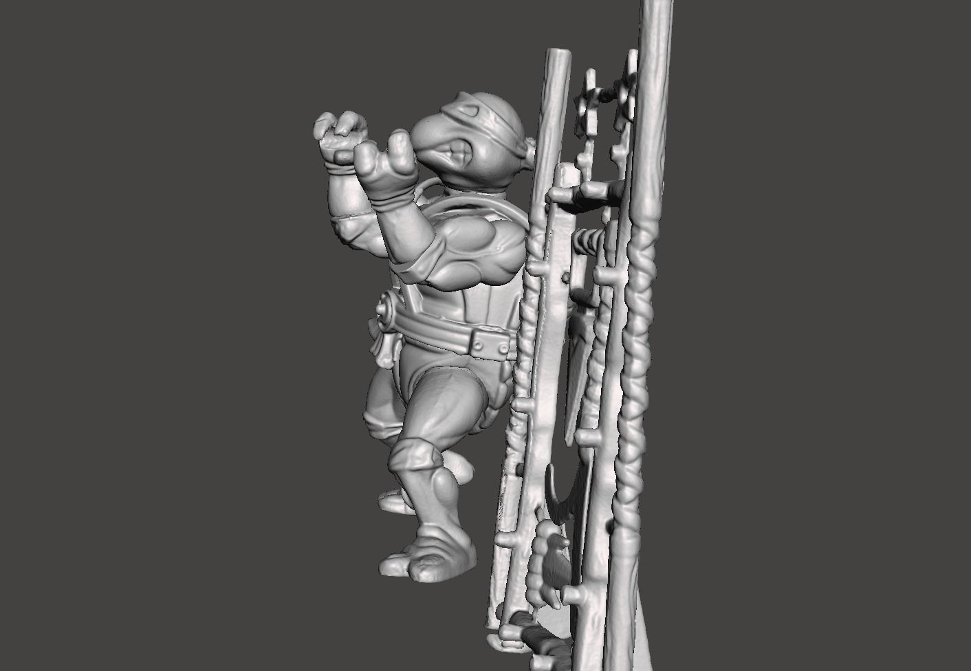 DONATELLO VINTAGE TEENAGE MUTANT NINJA TURTLES ACTION FIGURE 3D print model_1