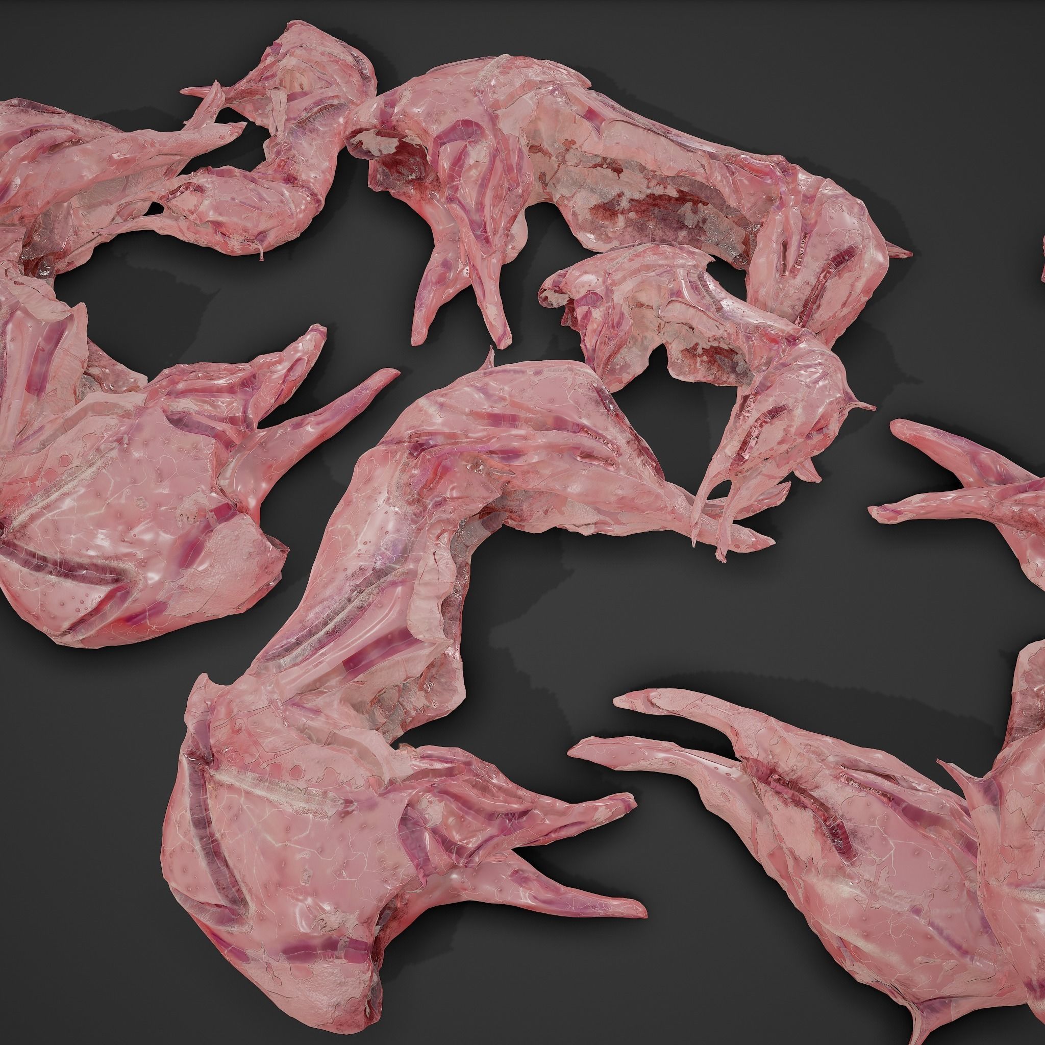 Skinned Rabbit Meat  3D model_7