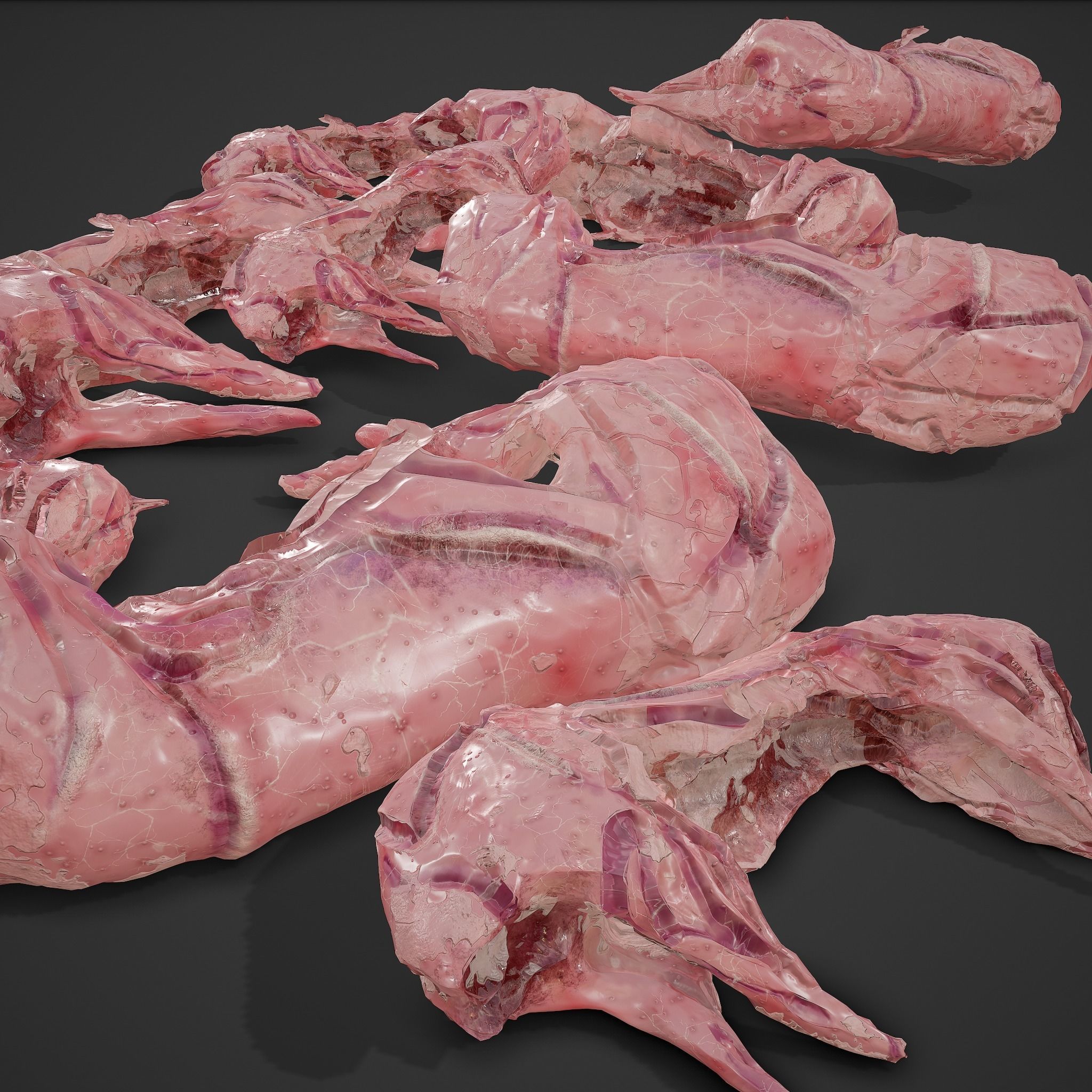 Skinned Rabbit Meat  3D model_6