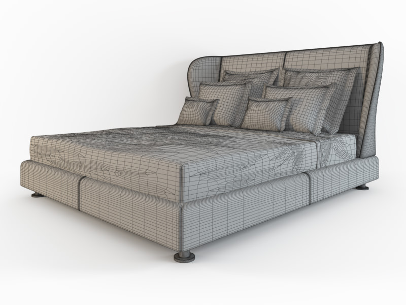 bed Giorgetti  Rea 3D model_4