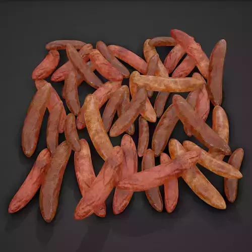 Sausages Meat Pile  Low-poly 3D model